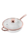 Tower Linear Rose Gold 28 Cm Saut&Eacute; Pan In White