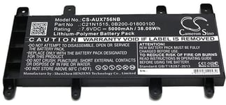 Batteri till 0B200-01800100 för Asus, 7.6V, 5000 mAh