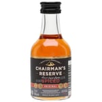 Chairman's Reserve Spiced Rum Miniature | Rum with natural flavours Distilled, blended and bottled in Saint Lucia 40% ABV, 5cl, Perfect for neat tasting and easy to make cocktails