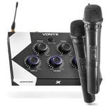 Vonyx AV510 Bluetooth karaoke set med 2x trådlös mikrofon, Karaoke Mixer AVS-510 inkl Trådlösa mikrofoner x 2