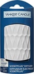 Yankee Candle ScentPlug Diffuser | Plug In Air 1 Count, White Organic Pattern
