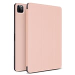 iPad Pro 12.9 (2020) - Qialino Tri-Fold läderfodral Rosa