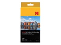 Kodak All-In-One Cartridge MSC-30 - Couleur (cyan, magenta, jaune) - kit rubans d'impression / étiquettes - pour Kodak C210, MiniShot; Photo Printer Mini 2