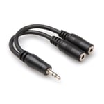 Hosa YMM-232 3.5mm to 2 Dual 3.5mm Female Y Splitter Headphone Adaptor Cable