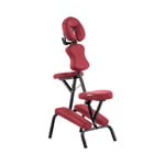 physa Hopfällbar massagebänk - 47 x 72 115 cm 160 kg röd