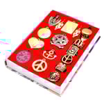 16 st Jojo Bizarre Adventure Alloy Ring Anime Smycken Cosplay Ringar för män kvinnor