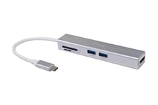 Equip 133480 dockingstation USB 3.2 Gen 1 (3.1 Gen 1) Type-C Sølv