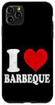 Coque pour iPhone 11 Pro Max I Love Barbeque Vintage