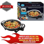 Quest 35870 Electric Non-Stick Wok with Lid / Rapid Heating, Temperature Control