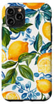 Coque pour iPhone 11 Pro Carrelage en mosaïque de citron sicilien d'été italien