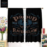Blackout Curtains for Bedroom Harry Potter Ravenclaw Decorative Curtains for Hotel Quality 72x63inch(183x160cm)