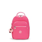Kipling Seoul S, Small Backpack (With Laptop Protection), 16 x 25.5 x 35 cm, Happy Pink C (Pink)