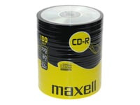 Maxell Cd-R 80Xl 52X 100 Pack, 52X, Cd-R, 120 Mm, 700 Mb, Spindel, 100 Styck