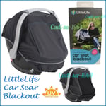 LittleLife Baby Car Seat Blackout Shade Blind Universal Fits Group 0+ Car Seat