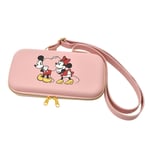 ShopDisney Nintendo Switch Pouch Mickey & Minnie Heart Pink Disney