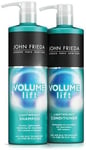 John Frieda Volume Shampoo and Conditioner for Fine Hair, 2 x 500 ml, Packaging
