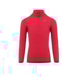 Aclima Kids WarmWool Mock Neck W/zip (Röd (JESTER RED) 120 cm)