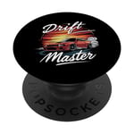 Drift Master Red Car Fast Racing Amateur PopSockets PopGrip Interchangeable