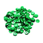 Sequins (Loose) Acrylic Cupped Dark Green 6-7mm Pack of 30g