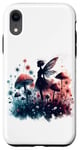 iPhone XR Double Exposure Magic Forest Garden Fairy Mushroom Surreal Case