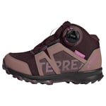 adidas Terrex BOA Mid RAIN.RDY Hiking Shoes Sneaker, Maroon/Matt Purple/Wonder Red, 13.5 UK Child