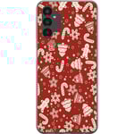 Samsung Galaxy A04s Transparent Mobilskal Julmönster