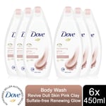 Dove Sulfate-Free Body Wash RenewingGlow, HydratingCare or PurifyingDetox, 450ml
