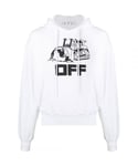 Off-White Mens Off White Caterpillar Hoodie Cotton - Size X-Large