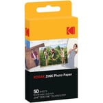 KODAK - ZINK Paper 2 "x 3" Pack med 50 ark för PRINTOMATIC-enhet - Premiumpapper - Levande HD-färger - Anti-smudging
