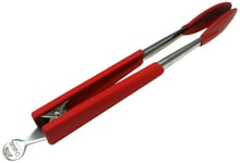 Circulon Stainless Steel Kitchen Tongs with Nylon Heads - Red
