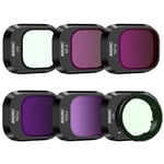 6-pack med olika filter för DJI Mini 4 Pro Svart