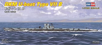 Hobbyboss- Wolf 1:700-DKM U-Boat Type VII B, HY87008, Bleu Marine