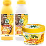 Hair Food Hair Food Banana Shampoo 350ml + Hair Food Banana Conditioner 350ml + Hair Food Banana Mask 400ml - 