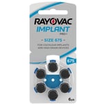 Hörapparatsbatterier H675 Cochlear | Rayovac Implant Pro+ | 6-pack