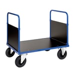 Flakvagn Blå 1000x700mm 500kg 2 gavlar