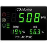 Pce Instruments - Appareil de mesure du CO2 pce-ac 2000 température, humidité de l'air, CO2 S626812
