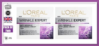 2 x L'Oreal Paris Wrinkle Expert 55+ Calcium Day Cream, 50ml | Same Day Dispatch