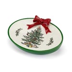 Avanti Linens Spode Christmas Tree Collection, Cotton, Red, Soap Dish