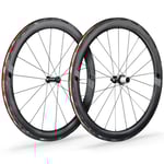 Vision SC55 Carbon Clincher Rim Brake Road Wheelset - Black / Shimano Pair 10-11 Speed 700c