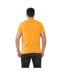 Gant Mens T-Shirts - Gold Cotton - Size Medium