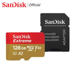 SanDisk Extreme 128GB Micro SD SDXC U3 V30 4K Memory Card for NEXTBASE Dash Cam