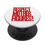 RESPECT MÈRE CHIFFRES ! Typographie amusante et funky Love Your Mum PopSockets PopGrip Interchangeable