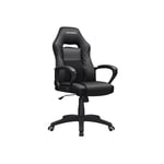 Rootz Gaming Chair - Kontorsstol - Ergonomisk stol - Fuskläder - Svankstöd - Enkel montering - TÜV-testad - 70cm x 64cm x 106-116cm