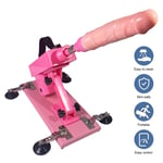 Sex Machine Gun Automatic Pink Vibrator Portable Sex Toy Attachments UK Plug