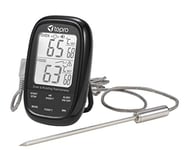 tepro Thermomètre pour barbecue Noir