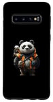 Coque pour Galaxy S10 Panda Daddy Adventurer Cool Panda Baby Fun
