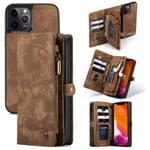 CaseMe Plånboksfodral Multi-Slot iPhone 12 Pro Max Brun