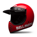Helhjelm BELL Moto-3 Classic Rød
