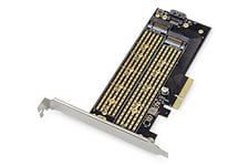 DIGITUS Utilisez Les Cartes SSD M.2 NGFF/NVMe sur 4 emplacements PCIe sur la Carte mère - B + M Key