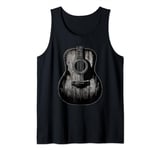 Distressed Acoustic Guitar Vintage Player Rock & Roll Music Tank Top